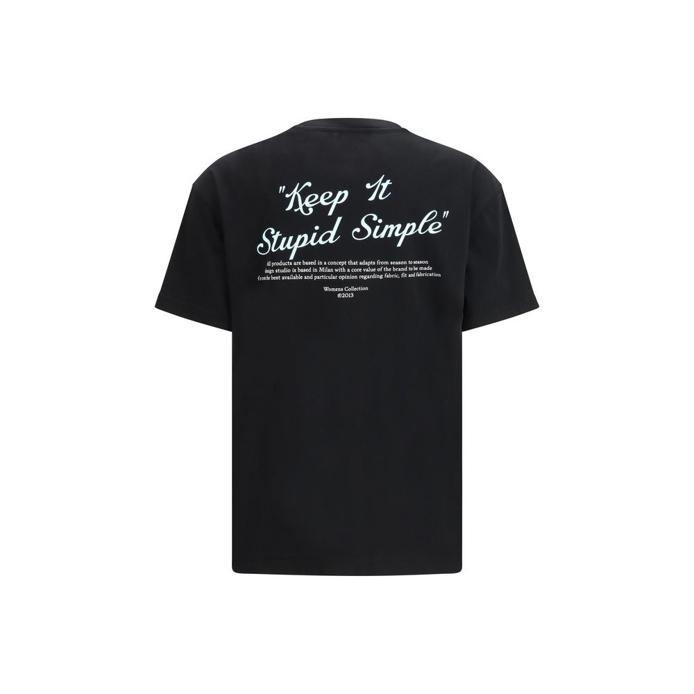 Kiss Quote Cotton Jersey T-Shirt