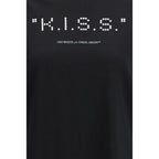 Kiss Quote Cotton Jersey T-Shirt