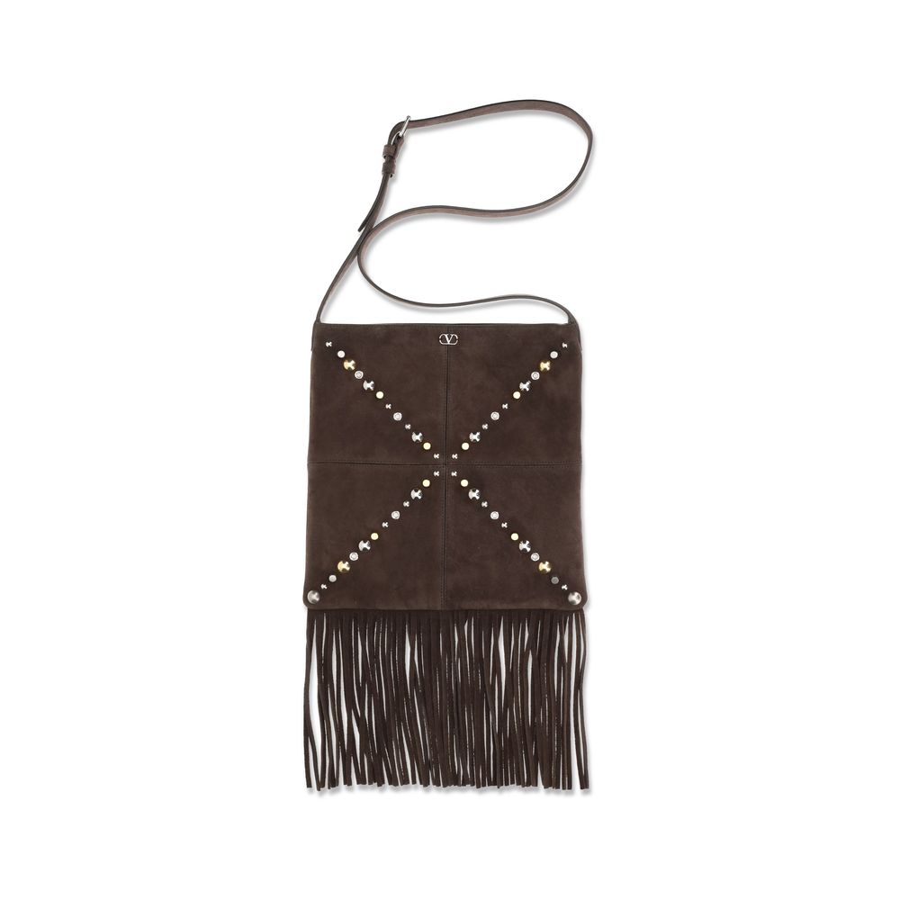 Nellcôte Fringe Shoulder Bag In Calf Leather