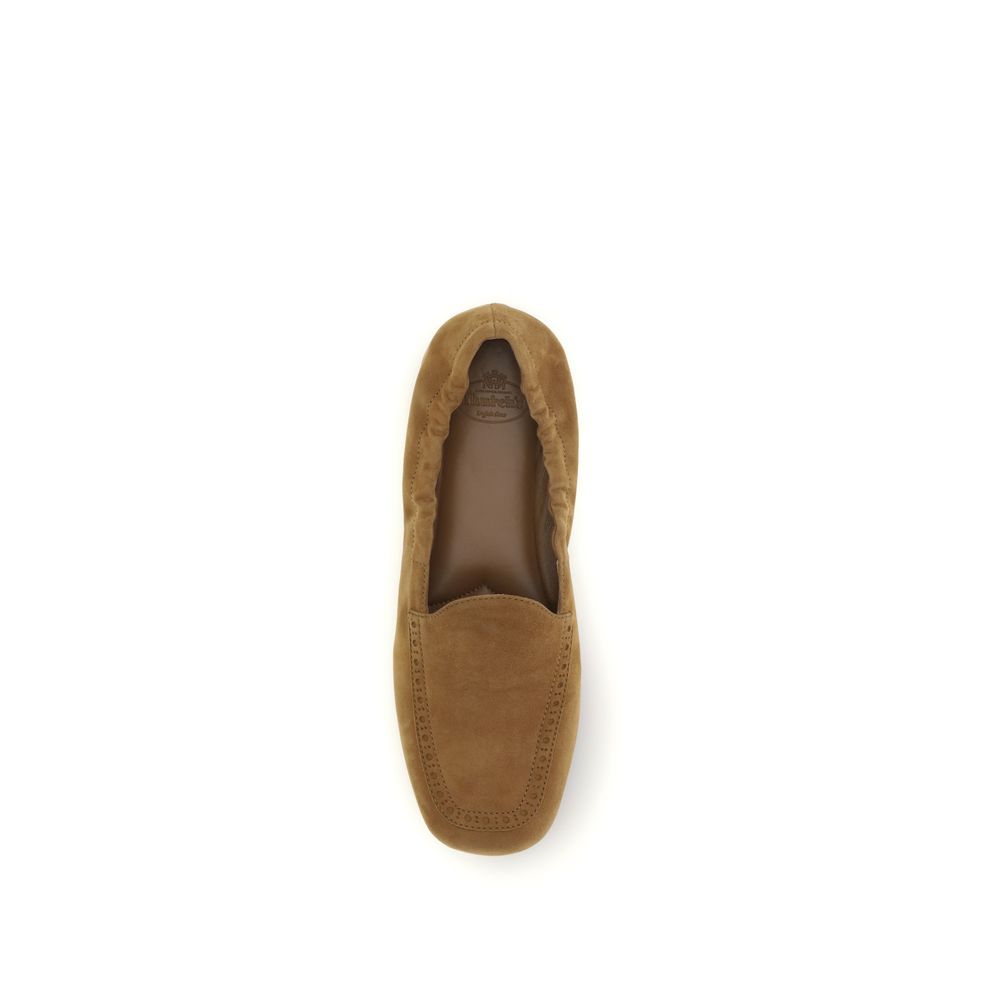 Brown Calf Leather Slip-On Loafers