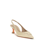 Calf Leather Taylor Slingback Mid Heel Pumps