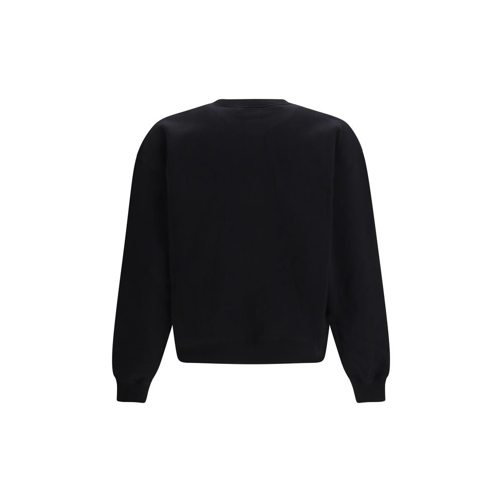 Black Cotton Logo Sweatshirt