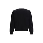 Black Cotton Logo Sweatshirt
