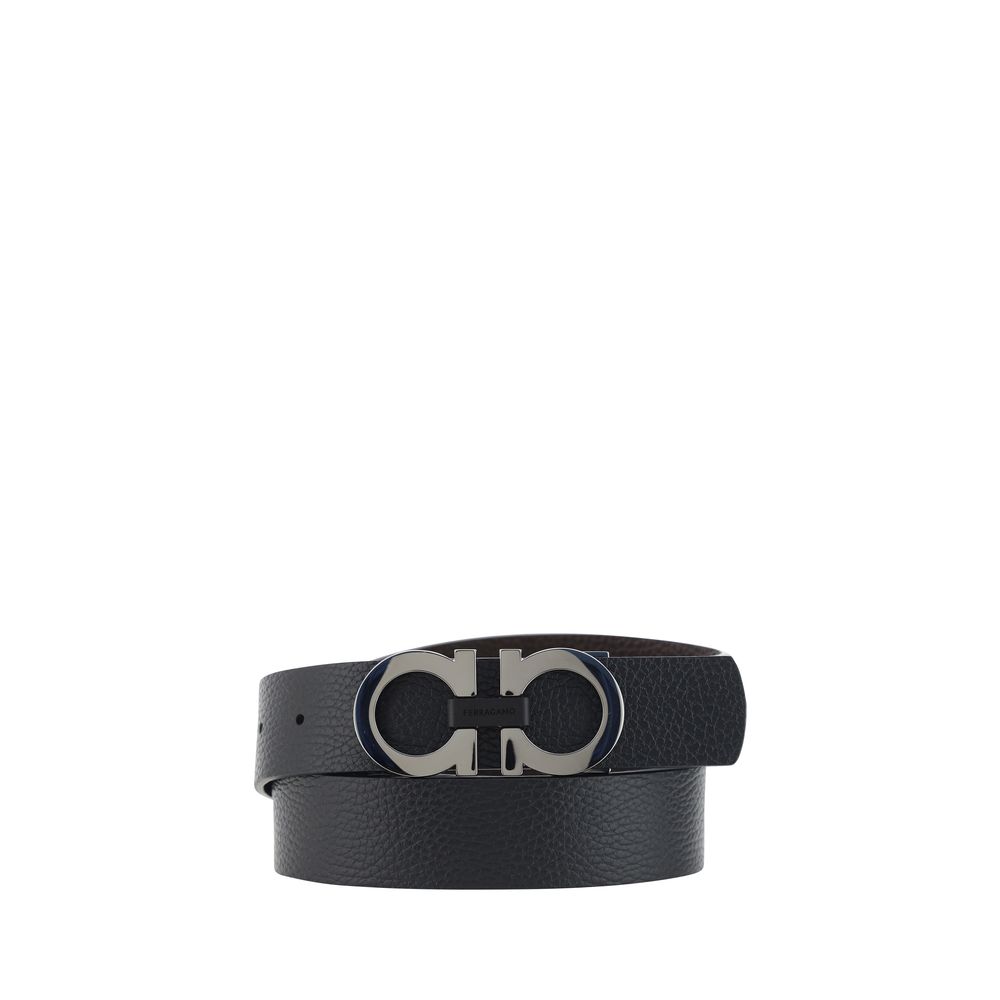 Calf Leather Gancini Buckle Belt