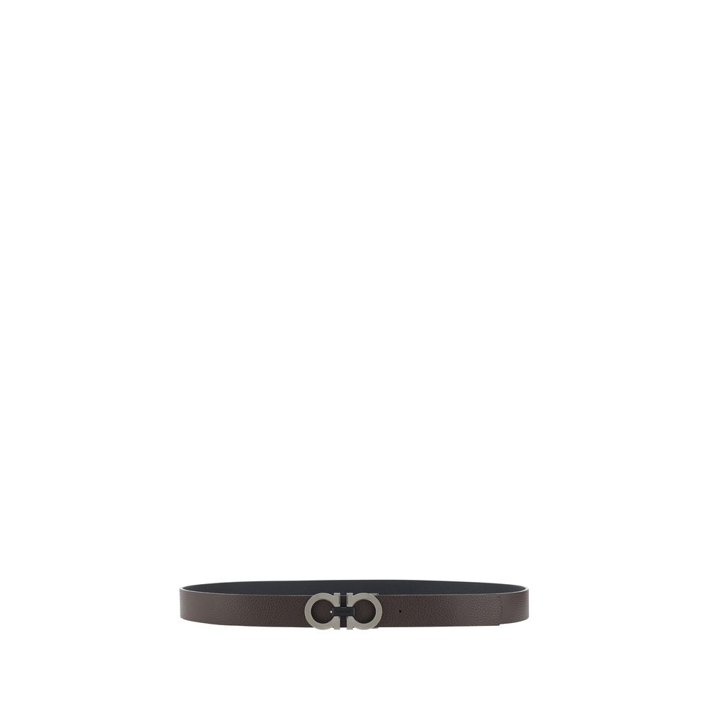 Calf Leather Gancini Buckle Belt