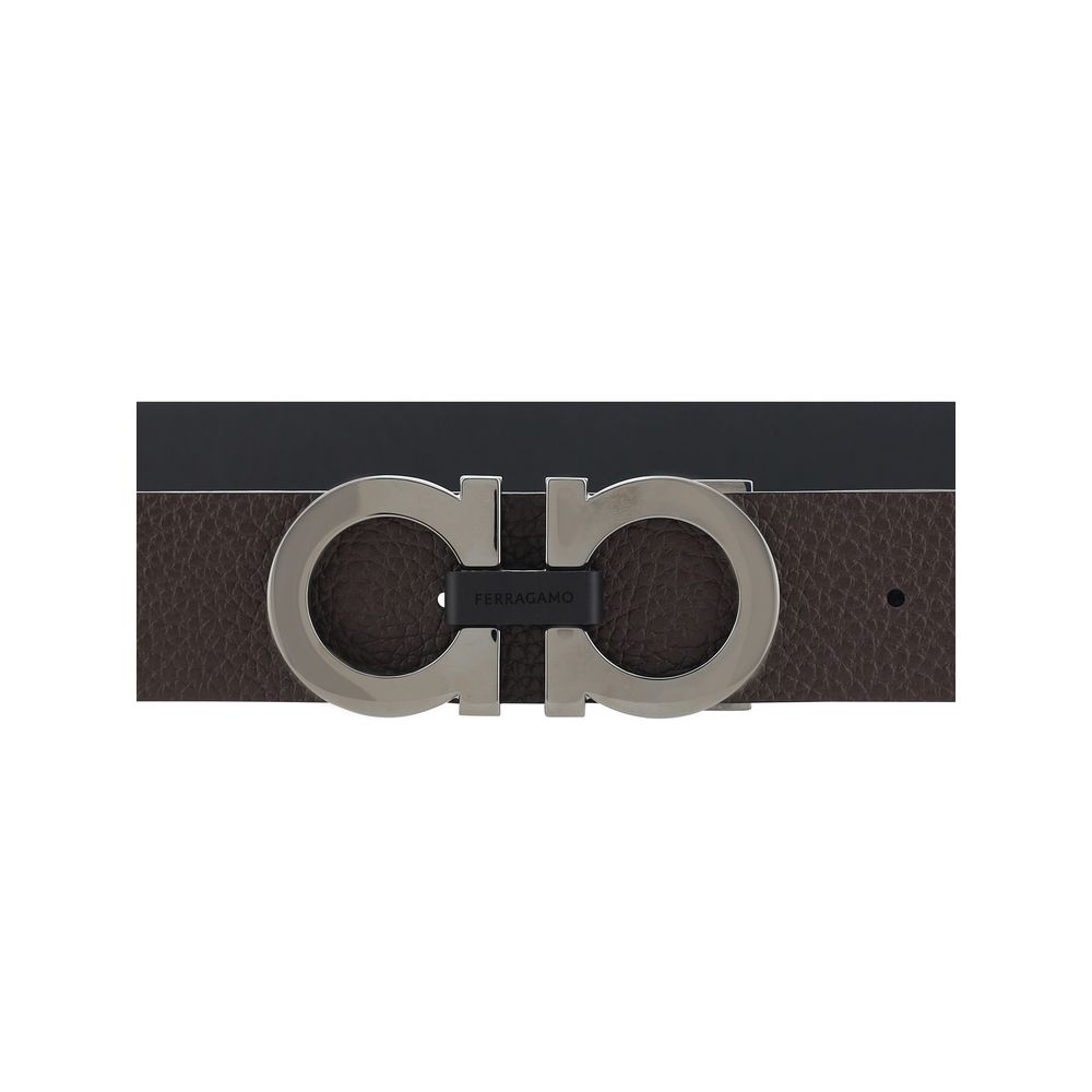 Calf Leather Gancini Buckle Belt