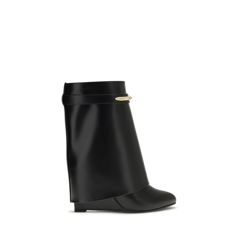 Calf Leather Shark Ankle Boots