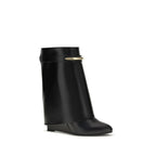 Calf Leather Shark Ankle Boots