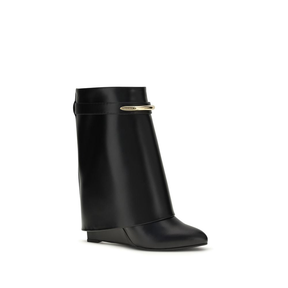 Calf Leather Shark Ankle Boots