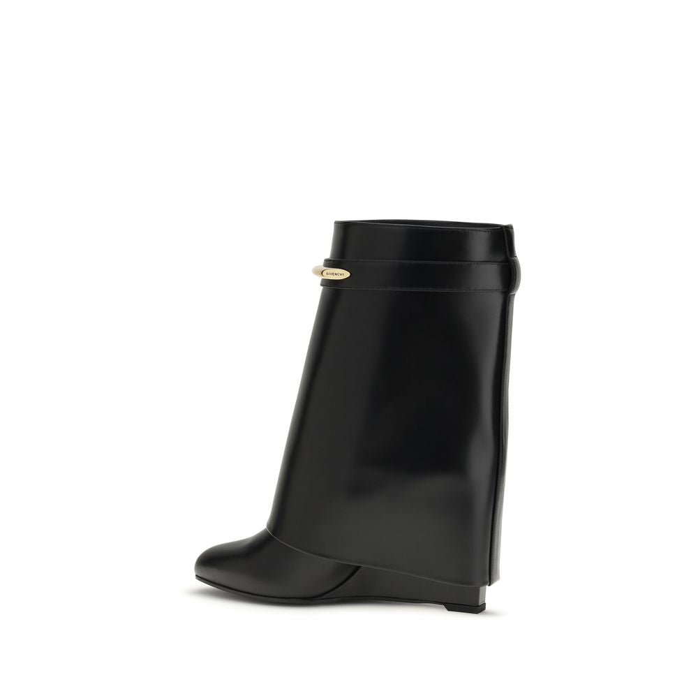 Calf Leather Shark Ankle Boots