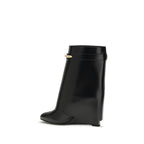 Calf Leather Shark Ankle Boots