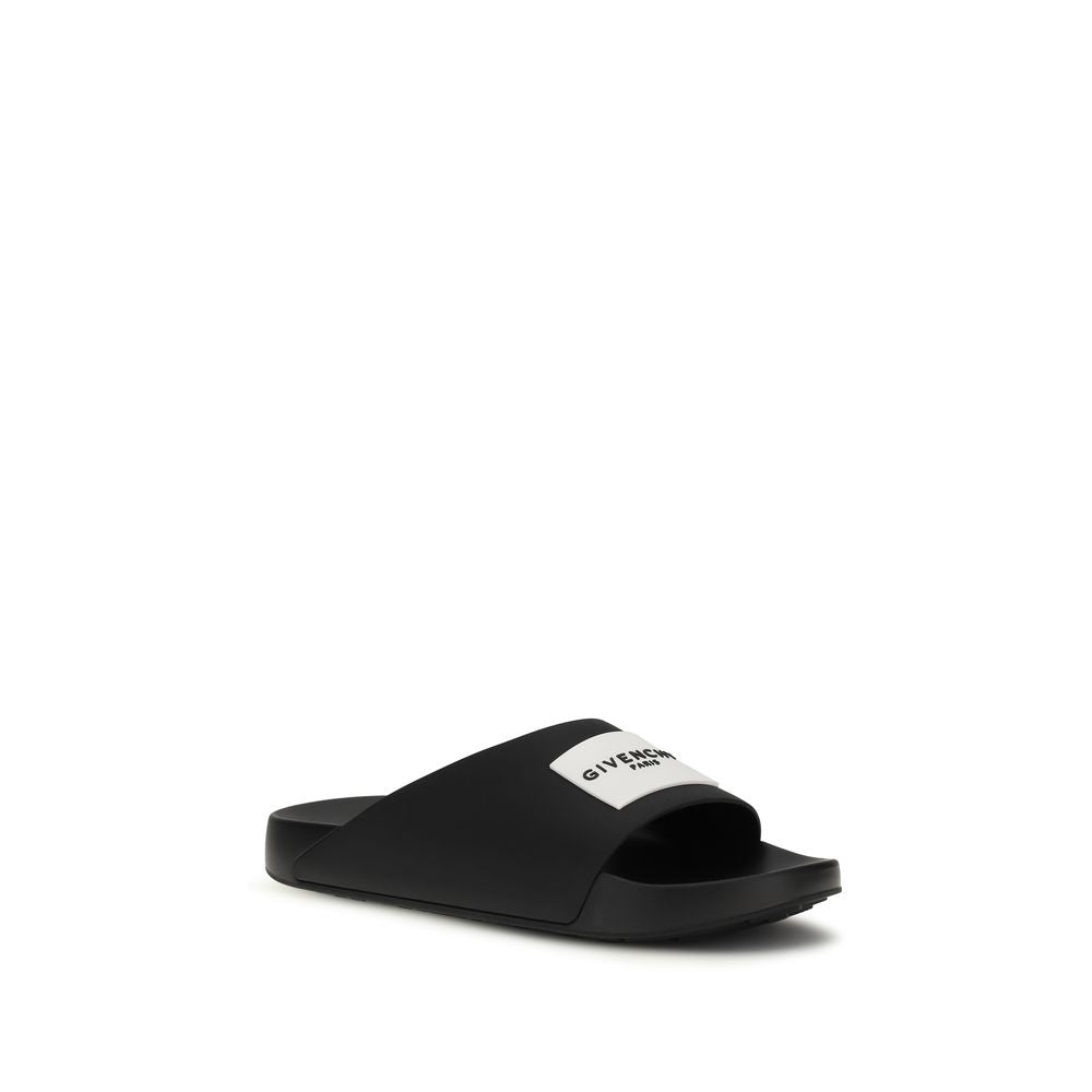 Rubber Label Slide Mules