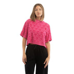 Fuchsia Cotton-Blend Tee