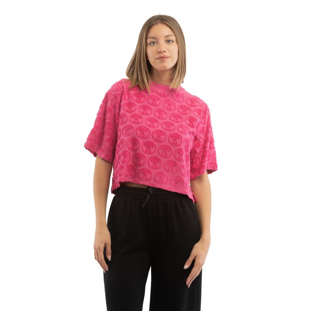 Fuchsia Cotton-Blend Tee