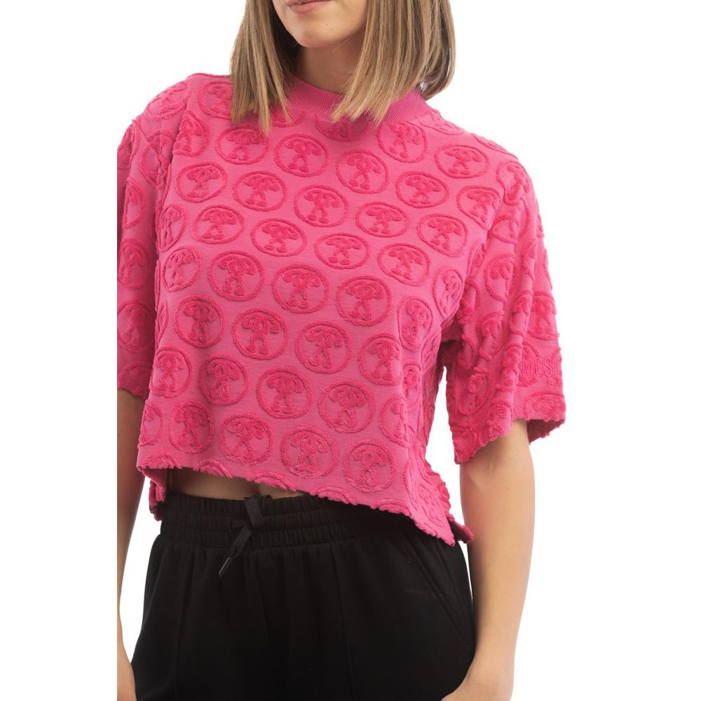 Fuchsia Cotton-Blend Tee