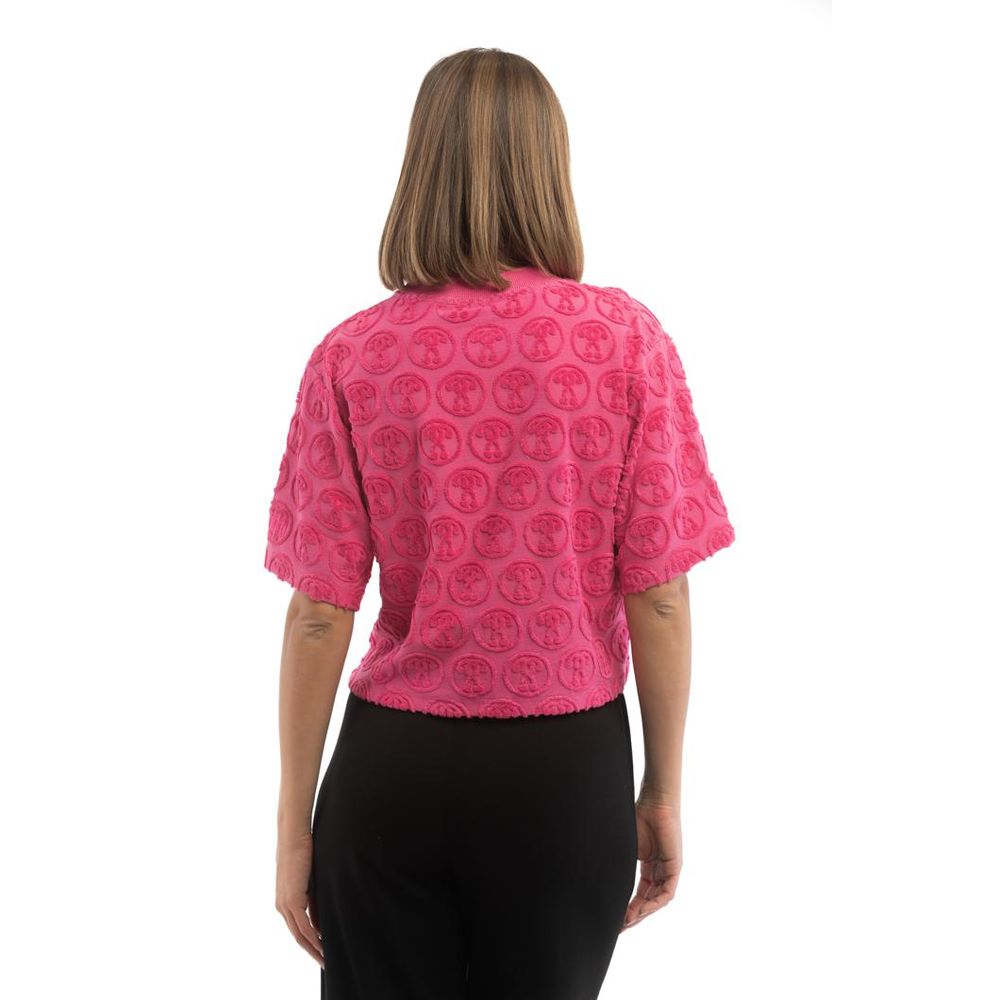Fuchsia Cotton-Blend Tee