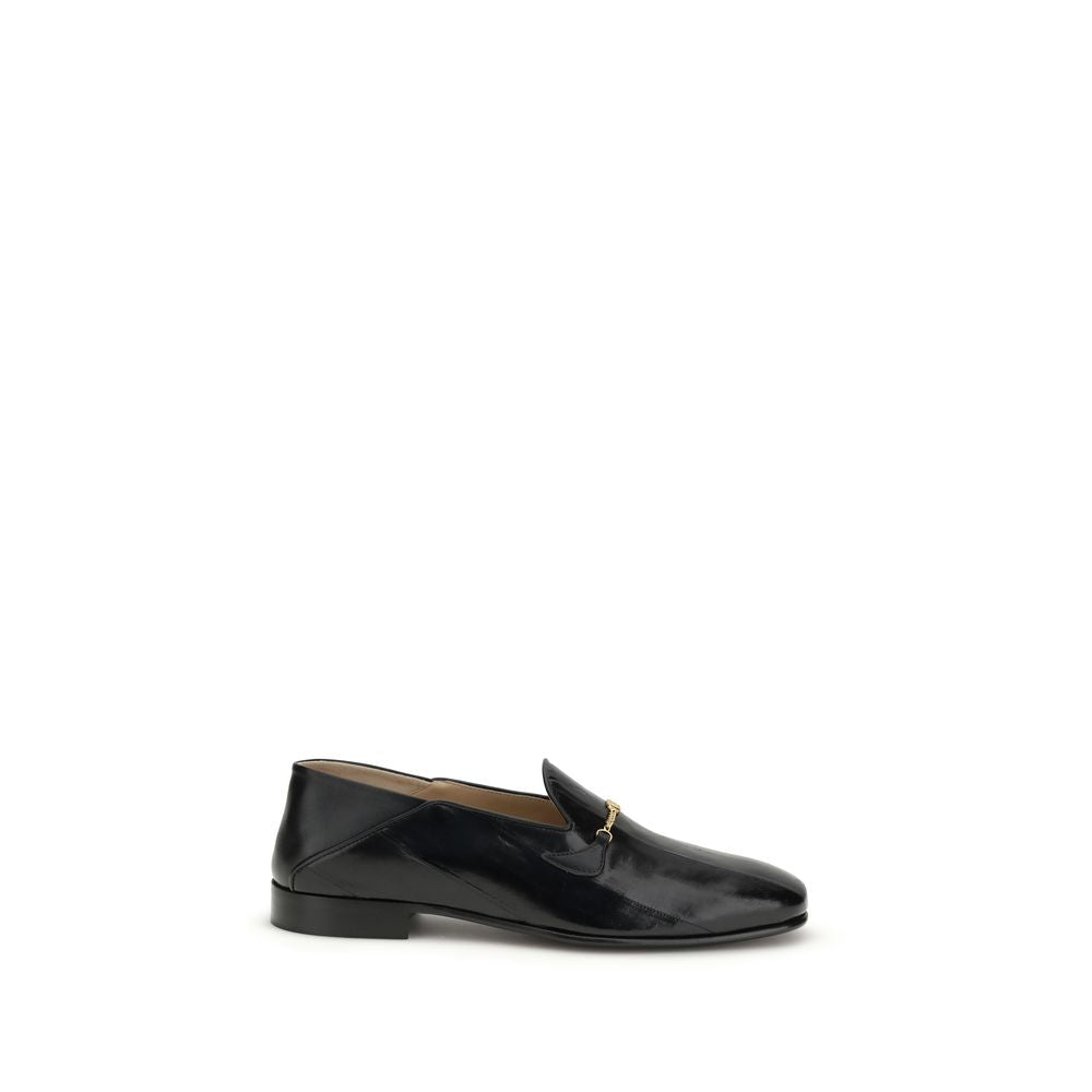 Jiggie Loafers In Eel And Nappa Leather