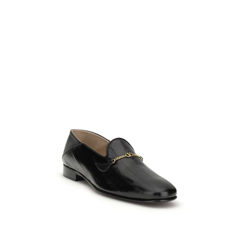 Jiggie Loafers In Eel And Nappa Leather