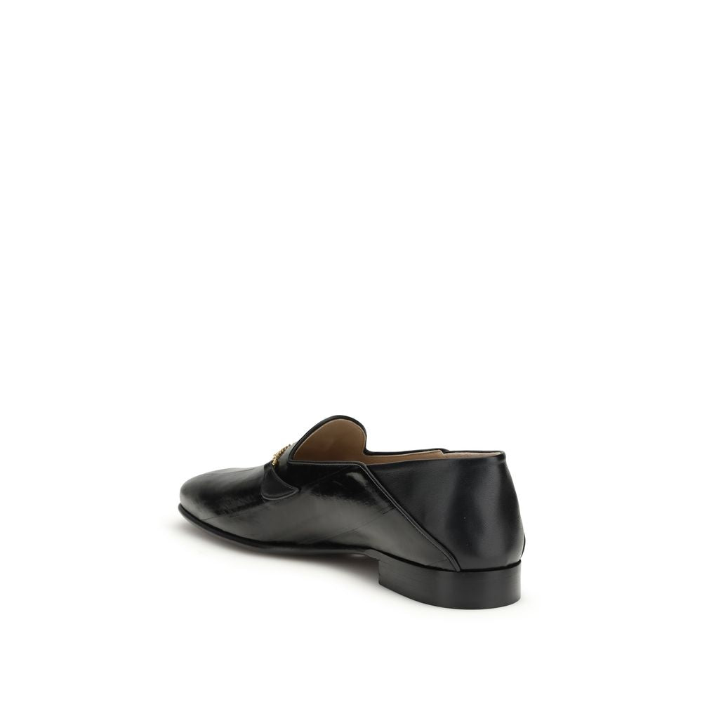 Jiggie Loafers In Eel And Nappa Leather