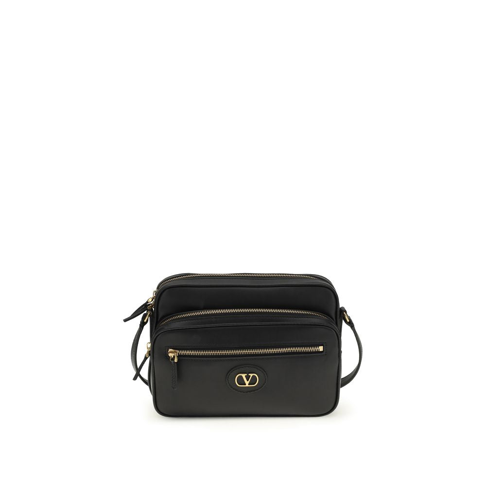 Black Calf Leather Antibes Shoulder Bag