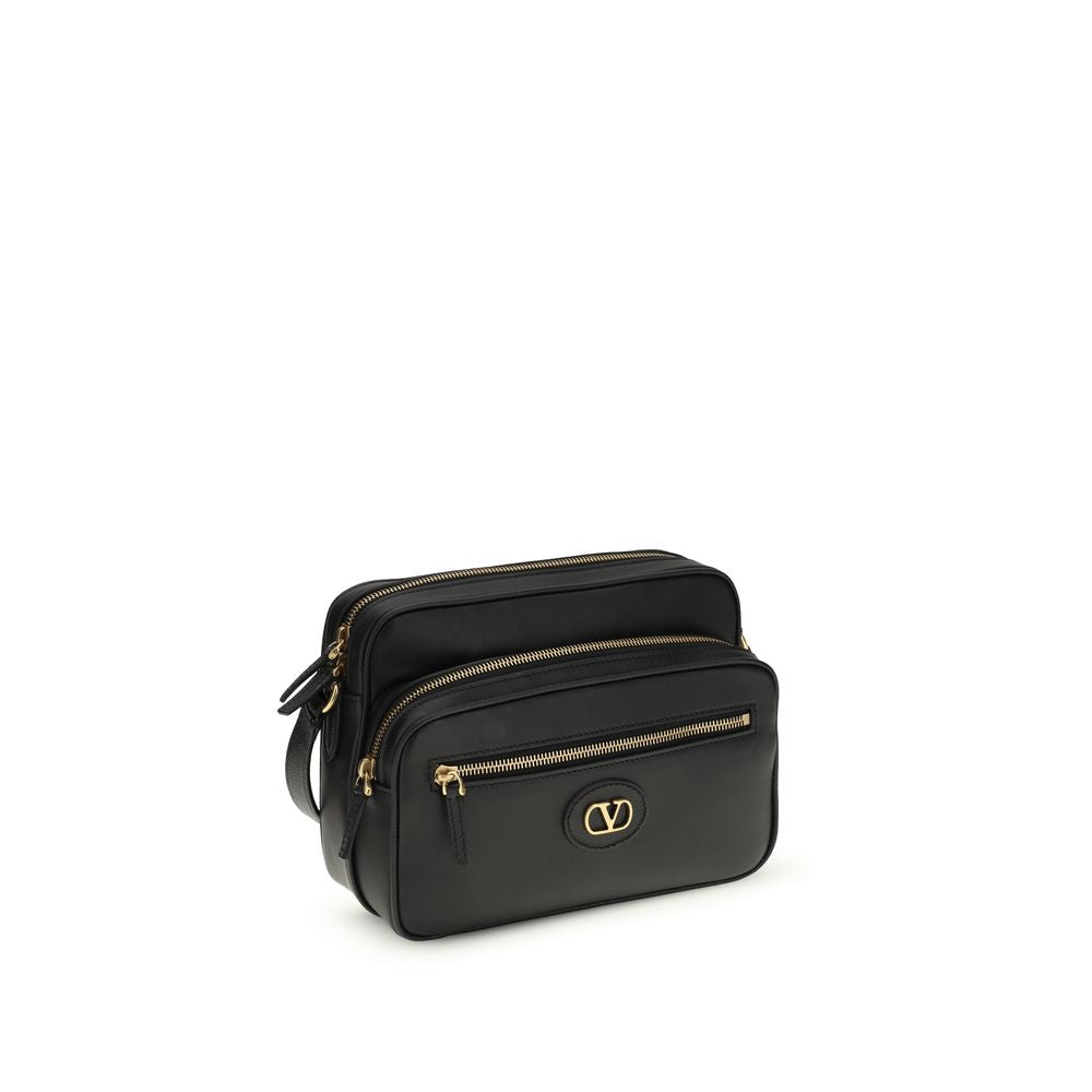Black Calf Leather Antibes Shoulder Bag