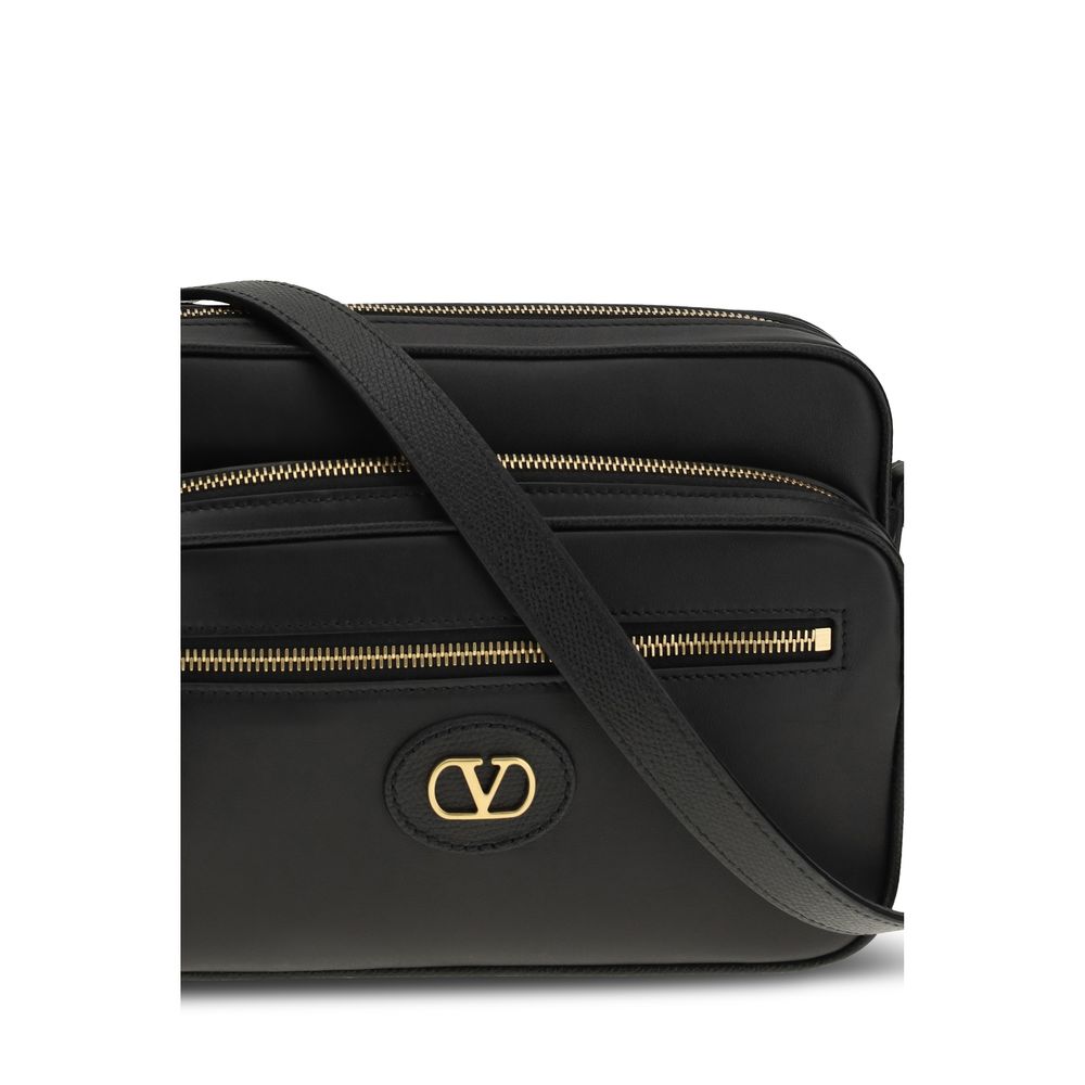 Black Calf Leather Antibes Shoulder Bag