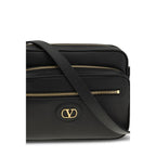 Black Calf Leather Antibes Shoulder Bag