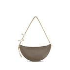 Gray Calfskin Icons Shoulder Bag
