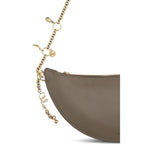 Gray Calfskin Icons Shoulder Bag