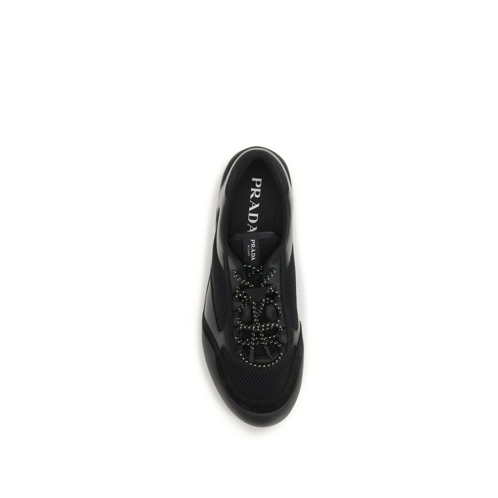 Black Polyester Speedrock Sneakers