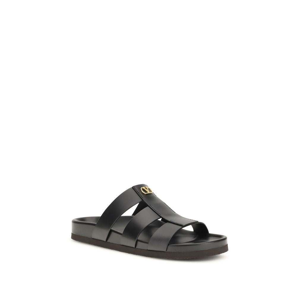 Studshield Calfskin Slide Sandals