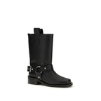 Calf Leather Biker Boots
