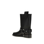 Calf Leather Biker Boots