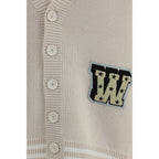 Star Logo Diagonal Varsity Cotton Cardigan