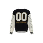 Star Logo Diagonal Varsity Cotton Cardigan