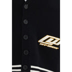 Star Logo Diagonal Varsity Cotton Cardigan
