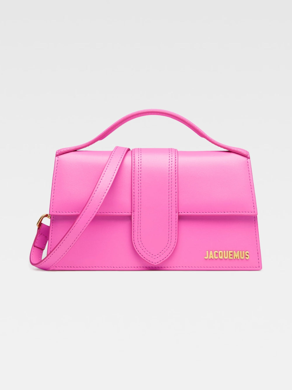 Le Grand Bambino Top-Handle Bag In Pink Leather