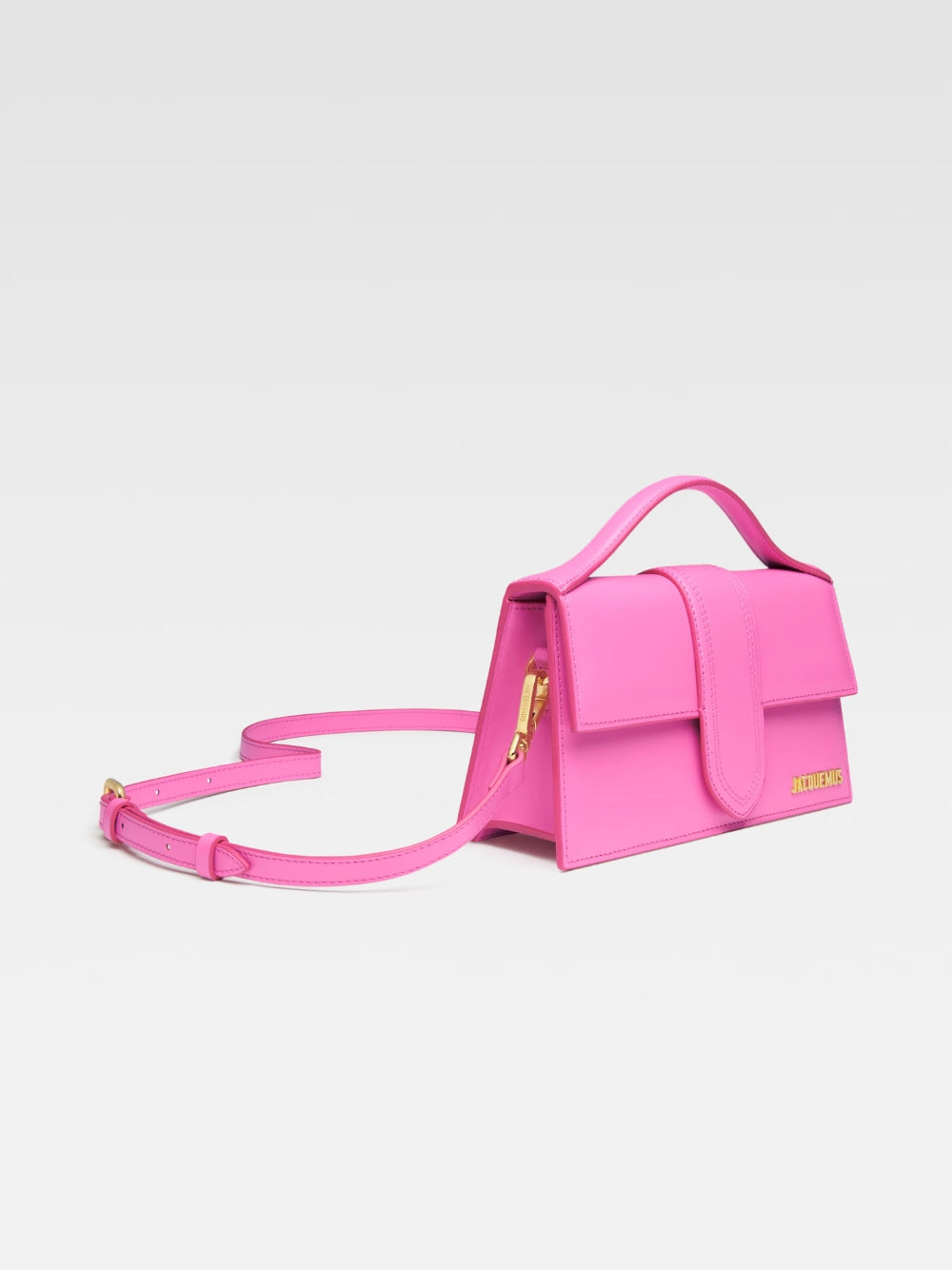 Le Grand Bambino Top-Handle Bag In Pink Leather