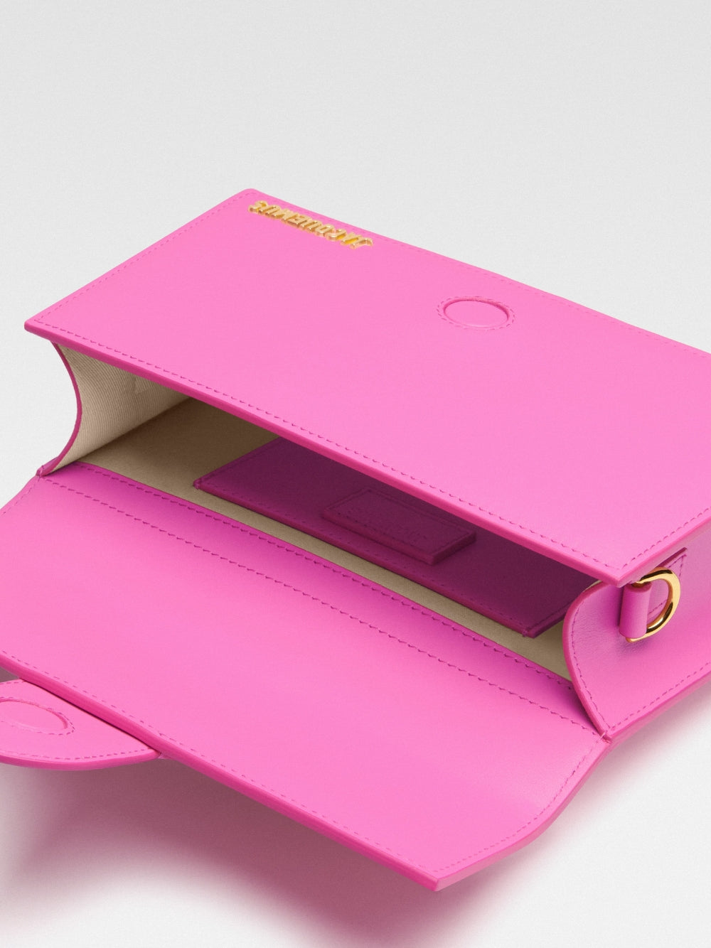 Le Grand Bambino Top-Handle Bag In Pink Leather