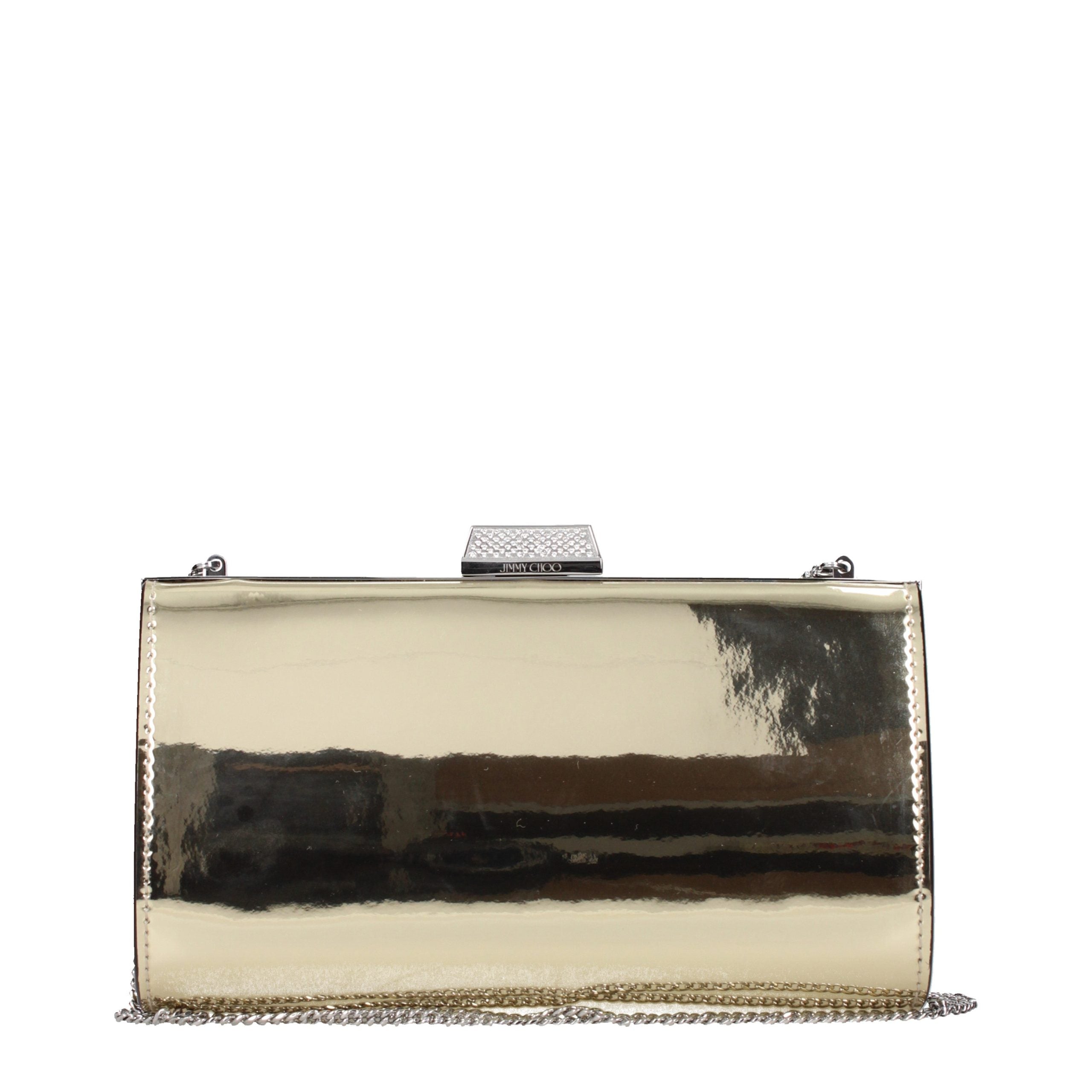 Gold Leather Clutch