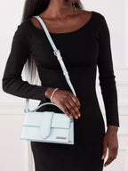 Le Grand Bambino Pale Blue Leather Handbag