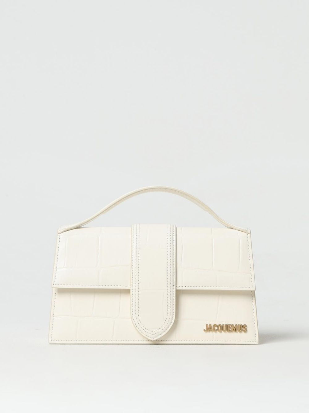 White Cocco Leather Le Grand Bambino Handbag