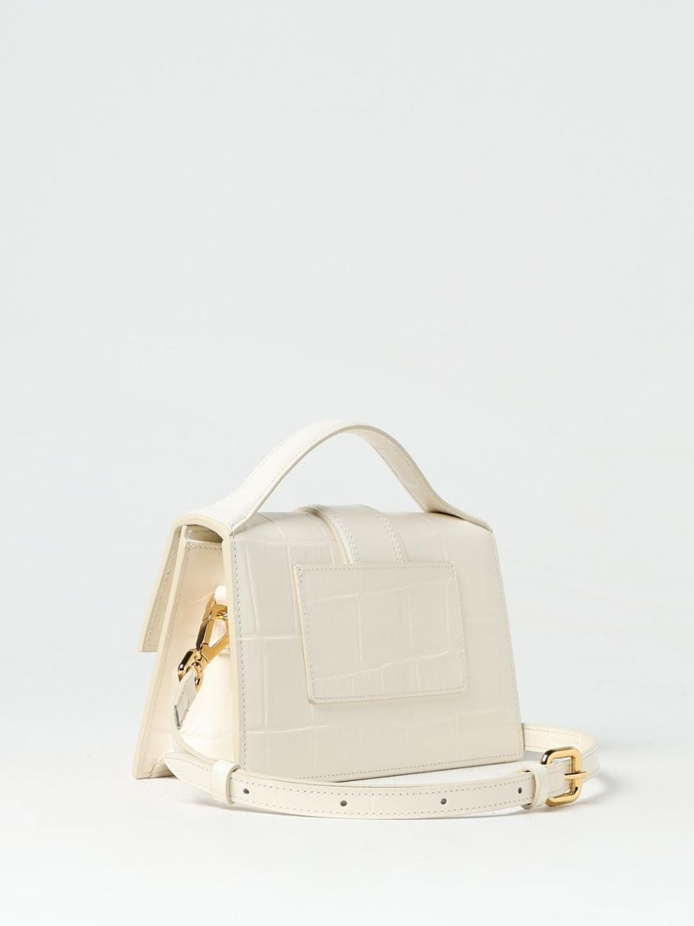 White Cocco Leather Le Grand Bambino Handbag