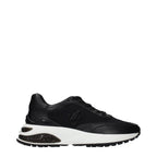 Memphis Black Fabric Lace-Up Sneakers
