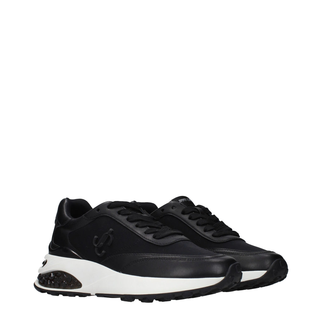Memphis Black Fabric Lace-Up Sneakers