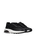 Memphis Black Fabric Lace-Up Sneakers