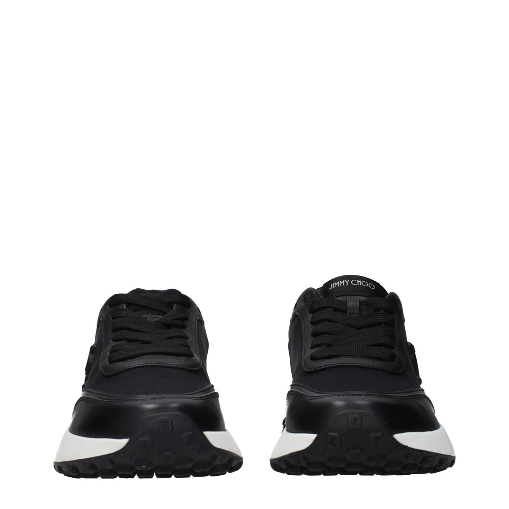 Memphis Black Fabric Lace-Up Sneakers