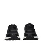 Memphis Black Fabric Lace-Up Sneakers