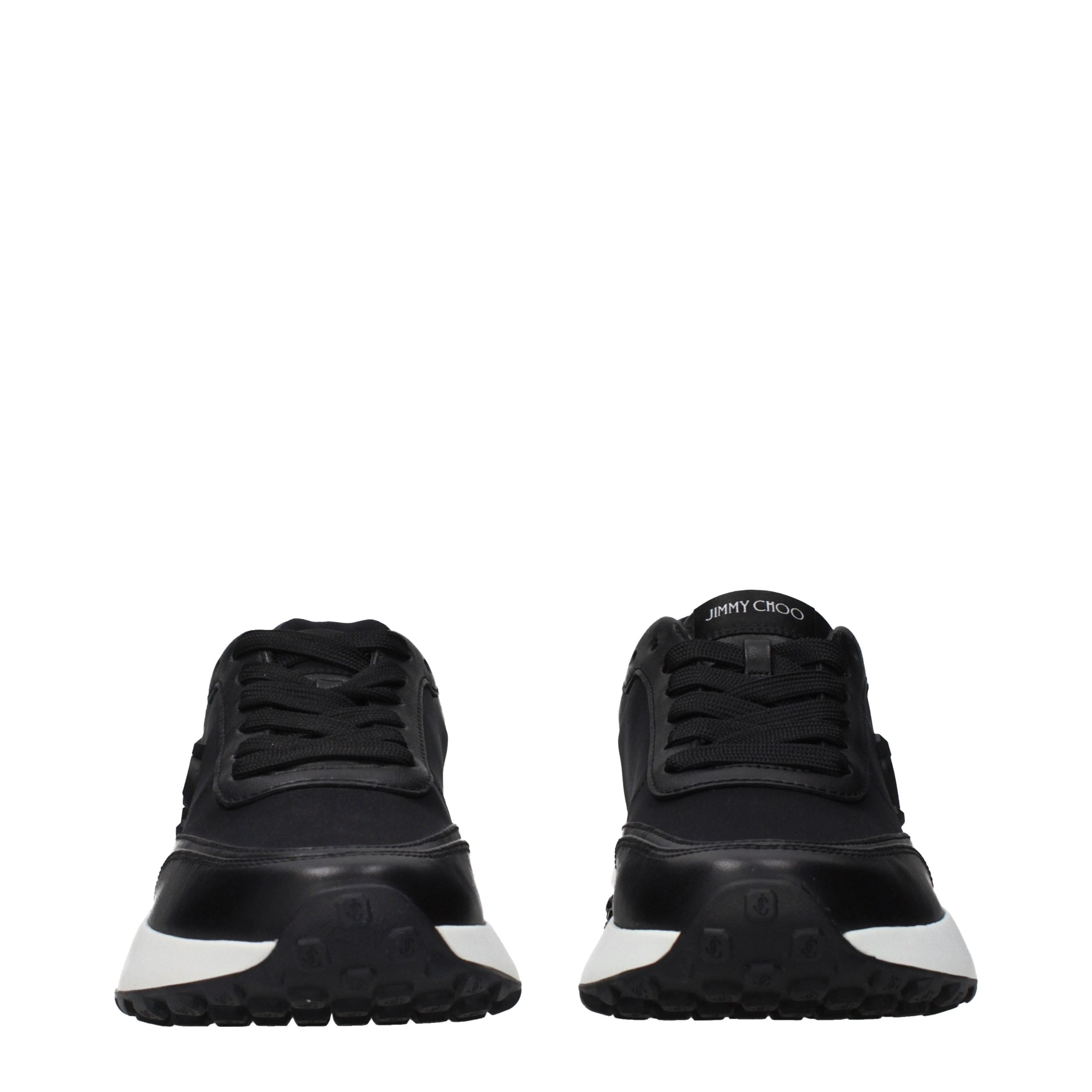 Memphis Black Fabric Lace-Up Sneakers