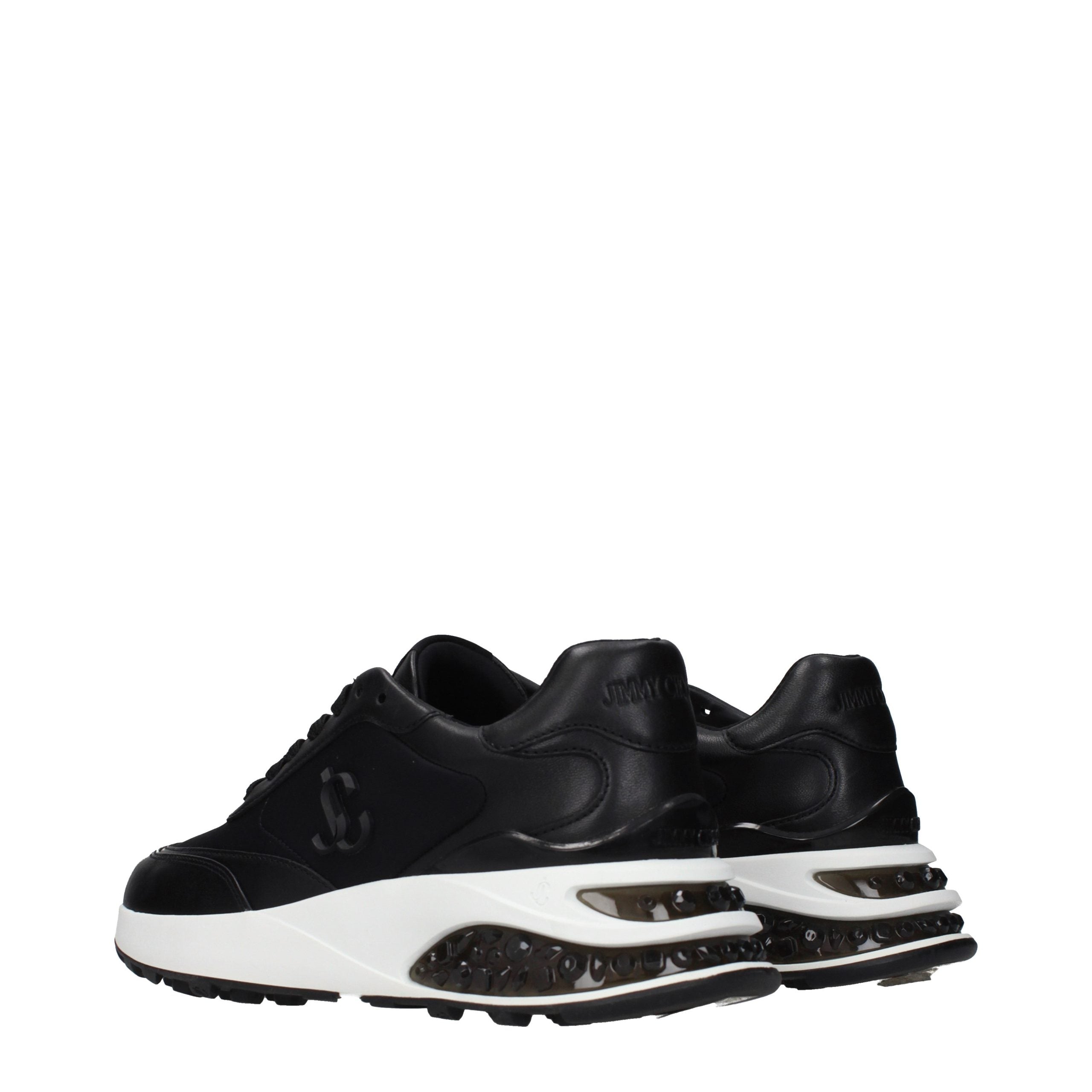 Memphis Black Fabric Lace-Up Sneakers